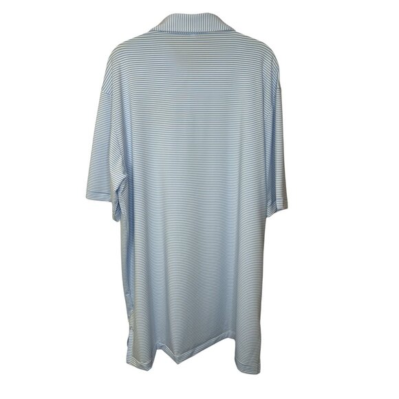 Peter Millar Comfort Striped Polo Shirt XXL JDG Logo New Golf Beach Club Work - Picture 4 of 10